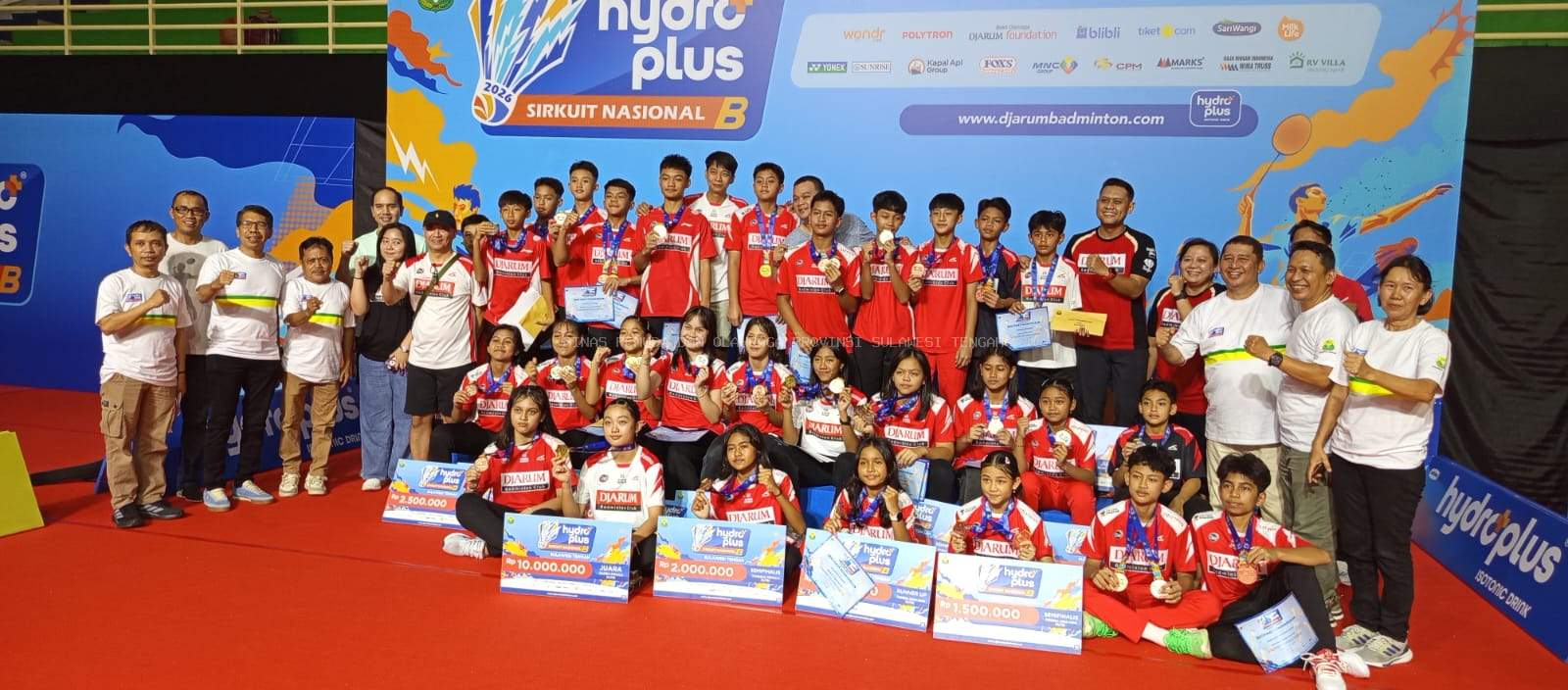 Kadispora Sulteng Hadiri Penutupan Sirnas B Nasional Sulteng 2026